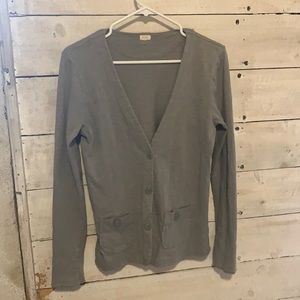 J. Crew slub cotton lightweight cardigan
